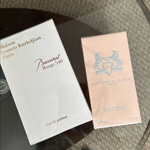 *High End Bundle- Francis Kurkdjian Baccarat + Parfums de Marly Delina NWOT